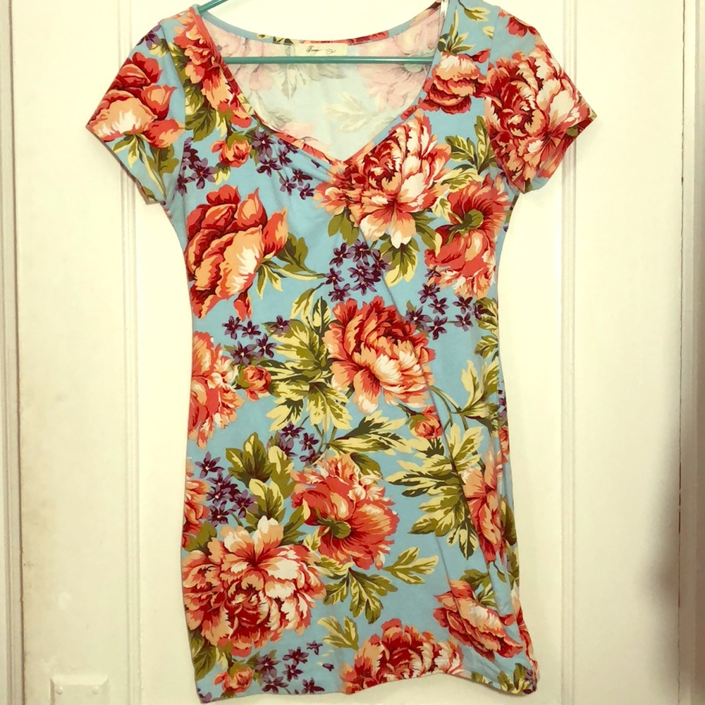 Colorful Skin Hugging Forever 21 Mini Dress